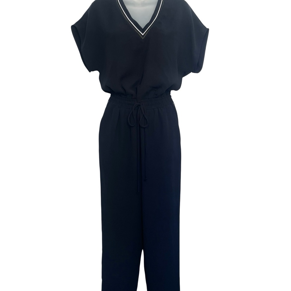 💜 Zara Basic Collection Dark Navy Short Sleeve J… - image 3